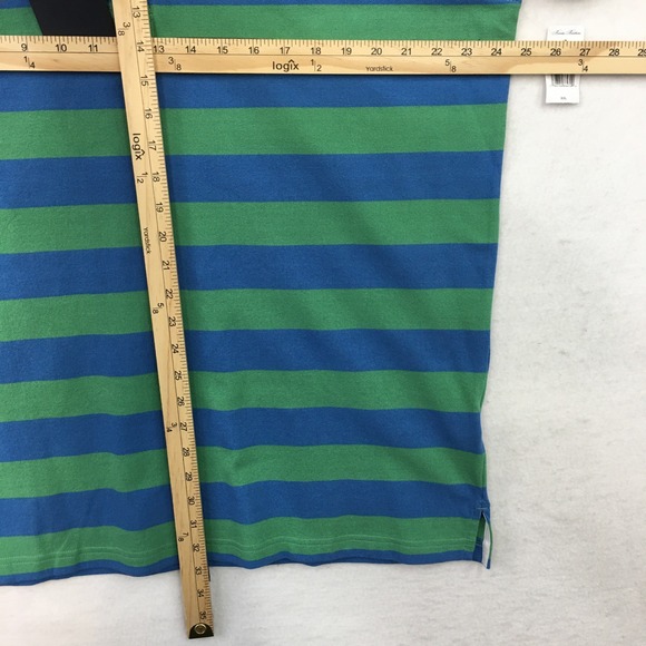 Brooks Brothers Men's XXL Blue Green Stripe Supima Cotton Polo Shirt NWT - Picture 8 of 8